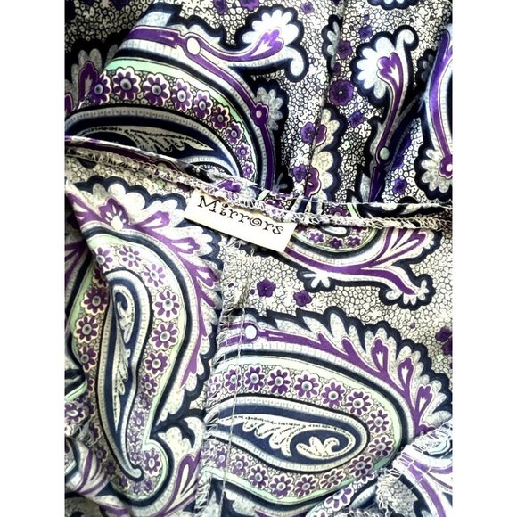 Mirrors Y2K Fitted Mosaic Print Midi Dress M - Picture 16 of 16